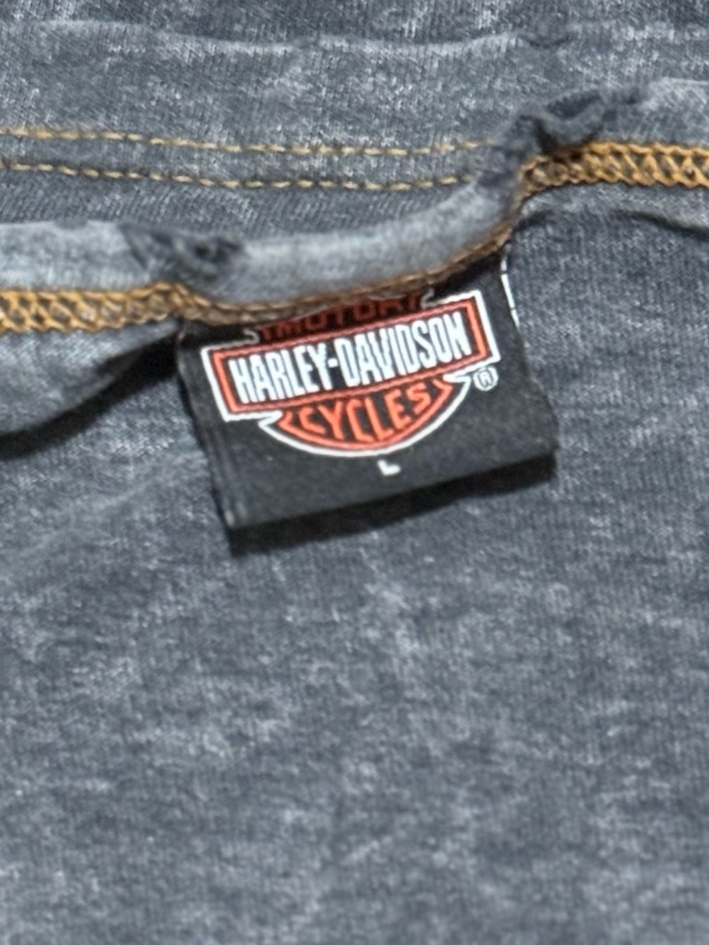 Authentic Harley-Davidson Hawaii Washed Charcoal Gray Graphic Muscle Tank Large - Picture 6 of 10